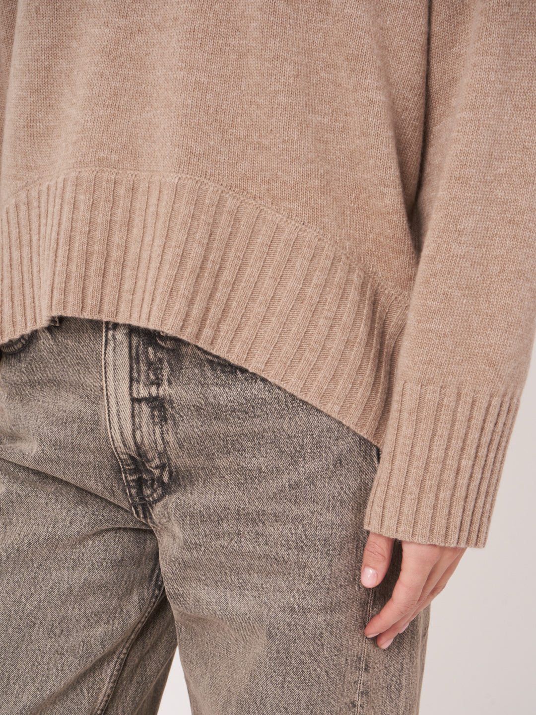 BABY WOOL KNITTED PULLOVER WITH JEWEL COLLAR - REPEAT