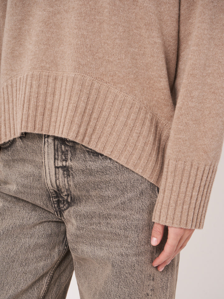 BABY WOOL KNITTED PULLOVER WITH JEWEL COLLAR - REPEAT