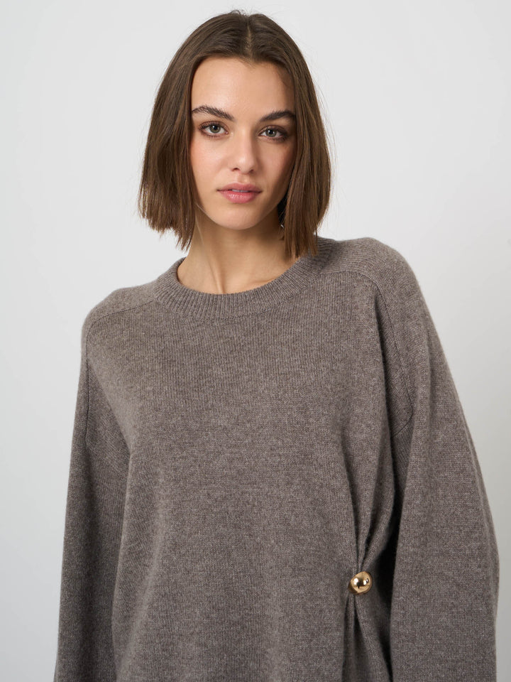EXTRAFINE BABY WOOL SWEATER (CONCRETE) - REPEAT