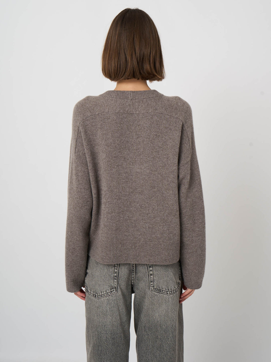 EXTRAFINE BABY WOOL SWEATER (CONCRETE) - REPEAT