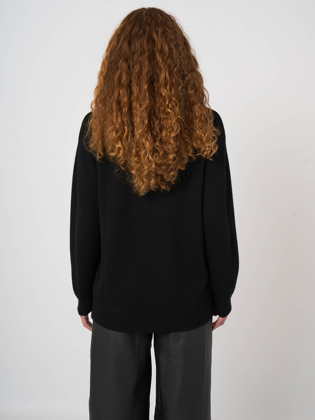 WOOL LONG CARDIGAN (BLACK) - REPEAT