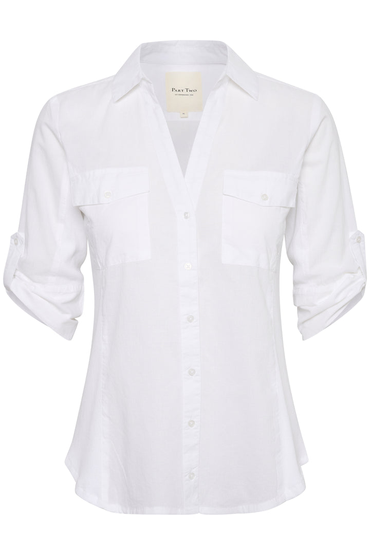 CORTNIA SHIRT (BRIGHT WHITE) - PART TWO