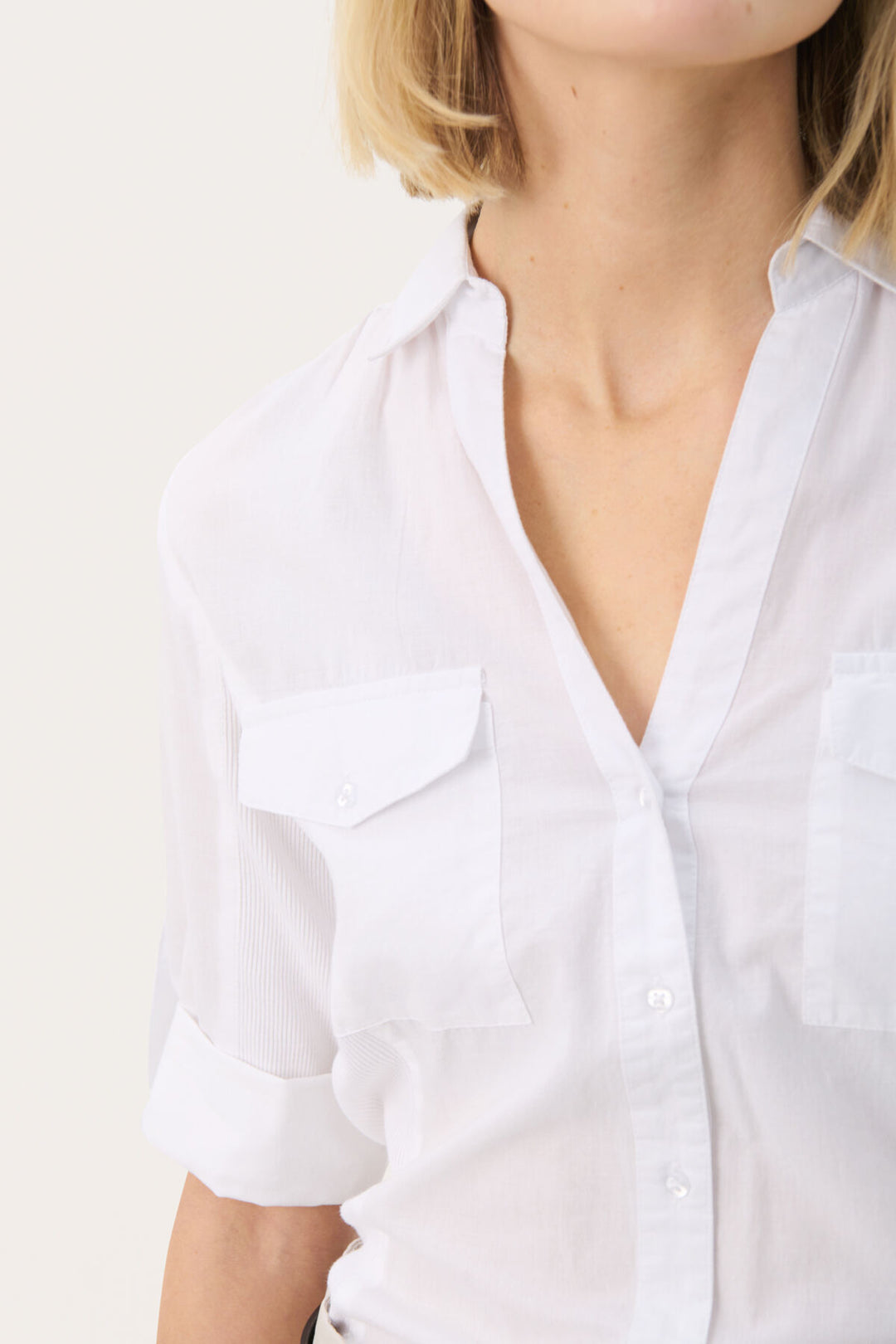 CORTNIA SHIRT (BRIGHT WHITE) - PART TWO