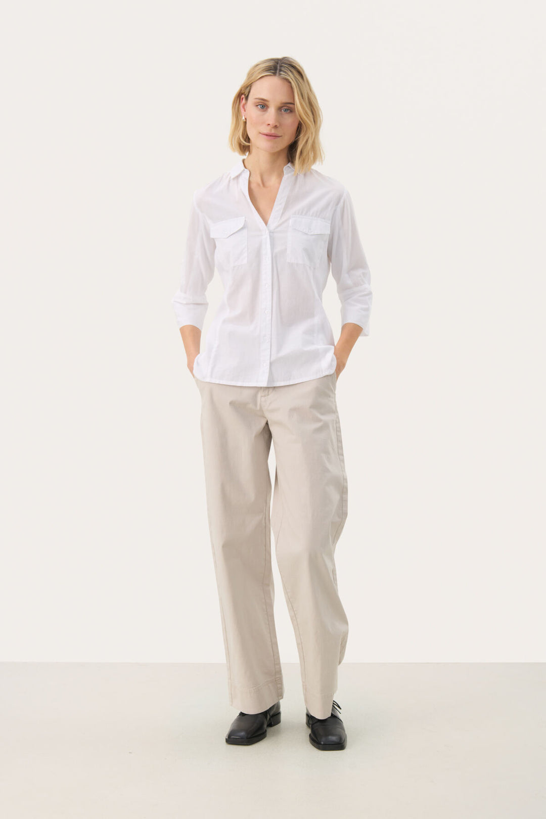 CORTNIA SHIRT (BRIGHT WHITE) - PART TWO
