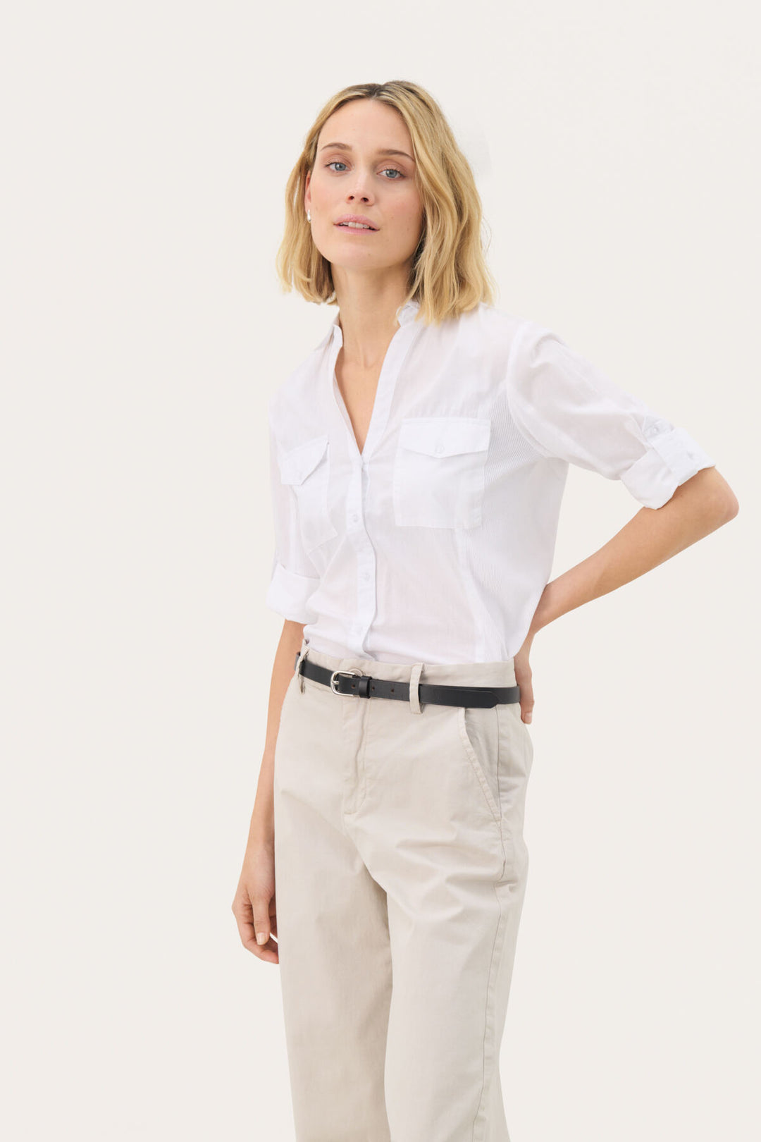 CORTNIA SHIRT (BRIGHT WHITE) - PART TWO
