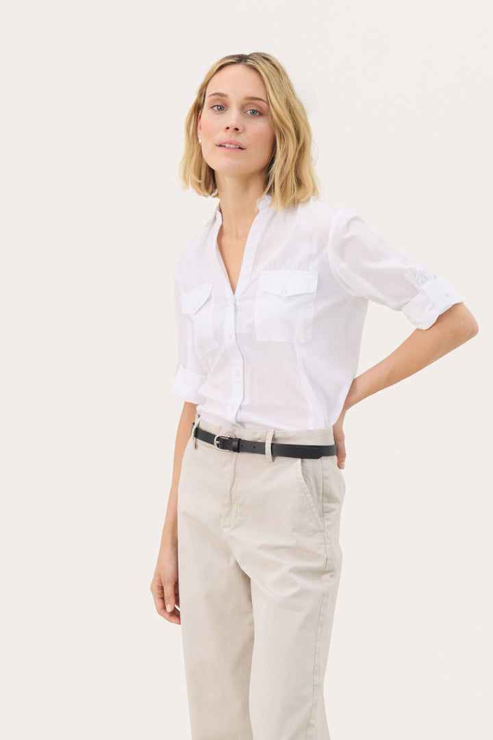 CORTNIA SHIRT (BRIGHT WHITE) - PART TWO