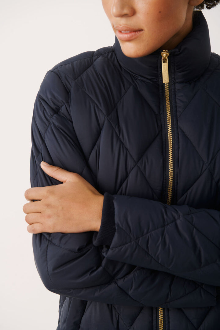 OLILAS QUILTED COAT (DARK NAVY) - PART TWO