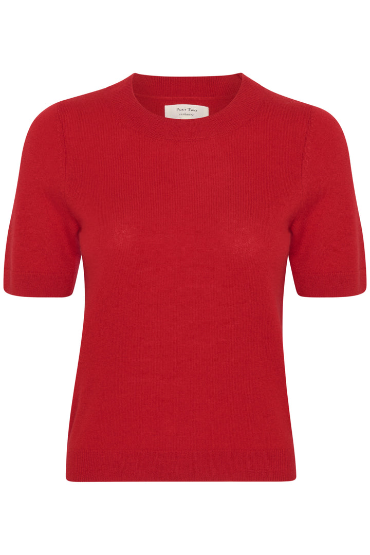 EVERLOTTA SHORT SLEEVE CASHMERE SWEATER  (SALSA) - PART TWO