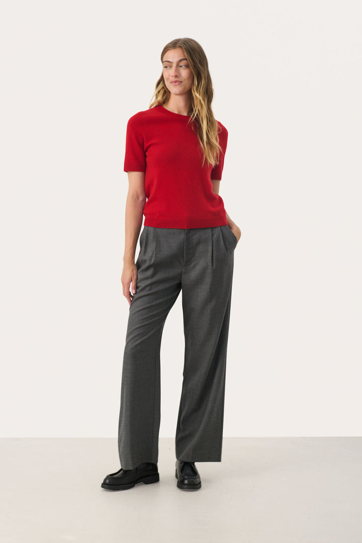EVERLOTTA SHORT SLEEVE CASHMERE SWEATER  (SALSA) - PART TWO