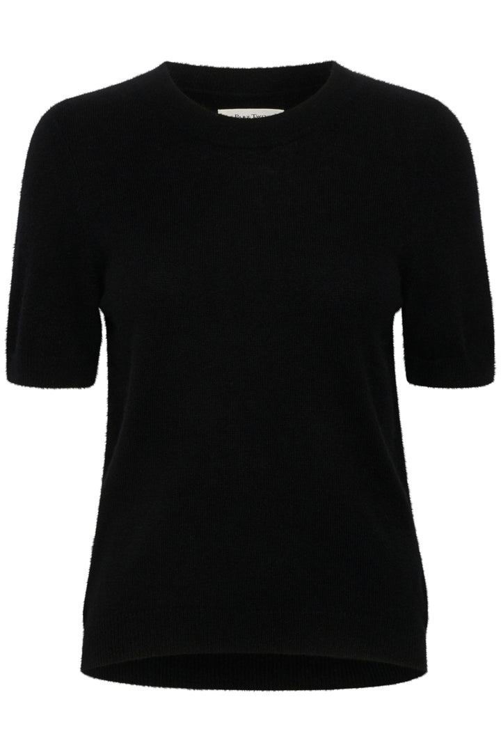 EVERLOTTA SHORT SLEEVE CASHMERE SWEATER (BLACK) - PART TWO