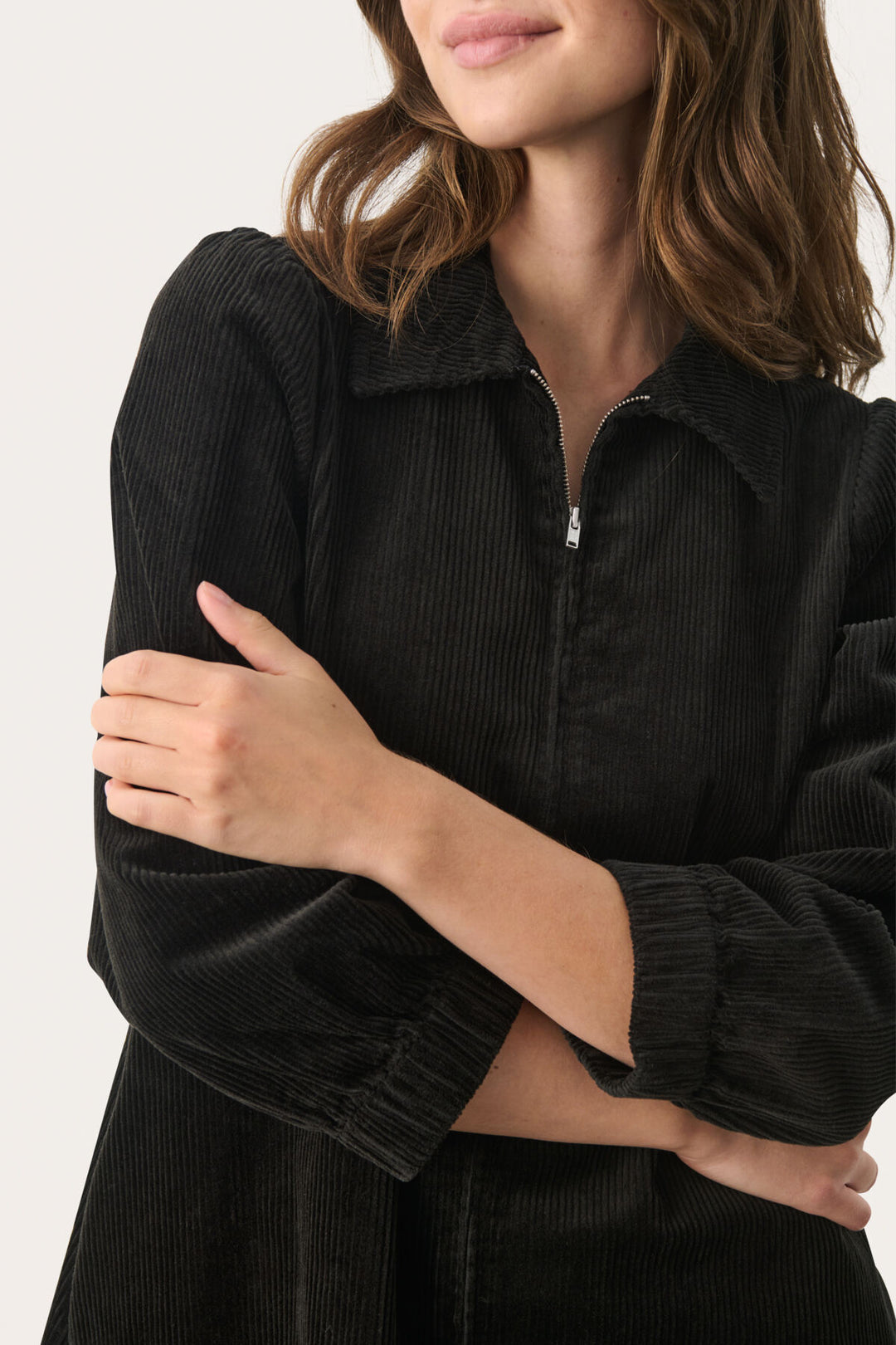 EYVOR CORDUROY DRESS (BLACK) - PART TWO