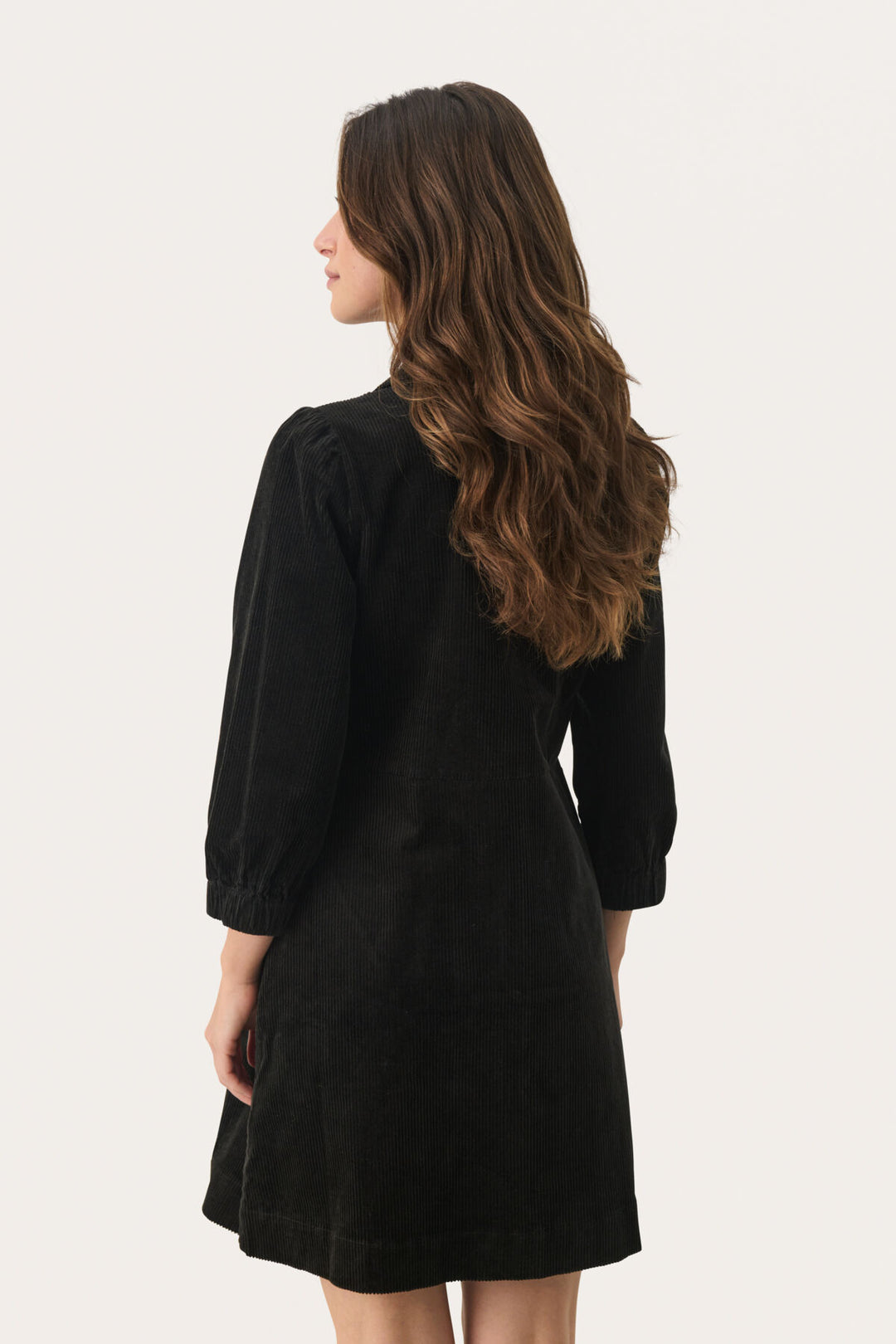EYVOR CORDUROY DRESS (BLACK) - PART TWO