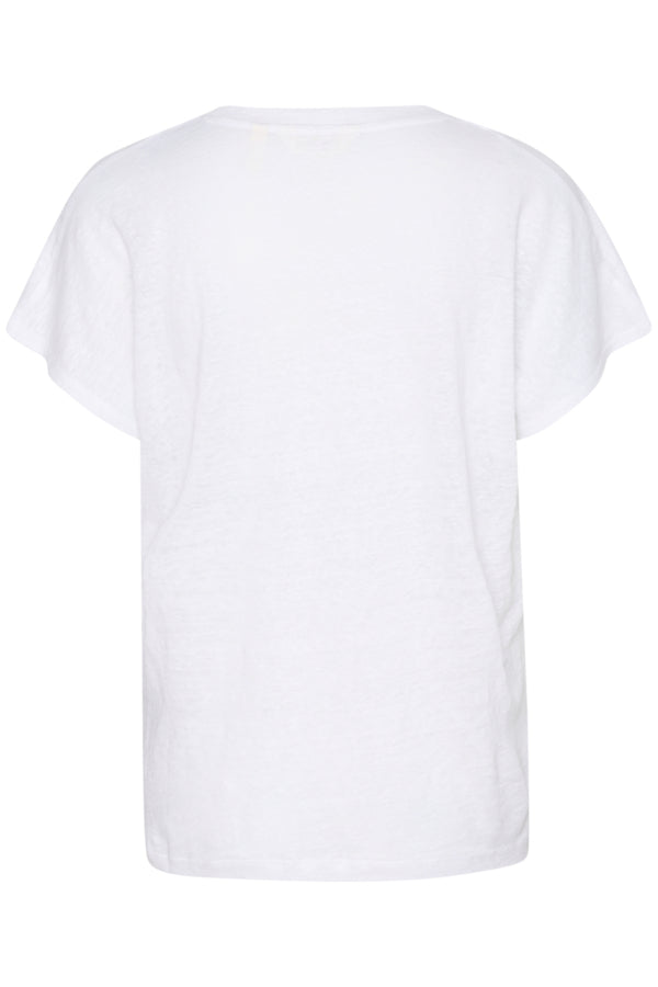 AXELINES LINEN V-NECK TEE (BRIGHT WHITE) - PART TWO