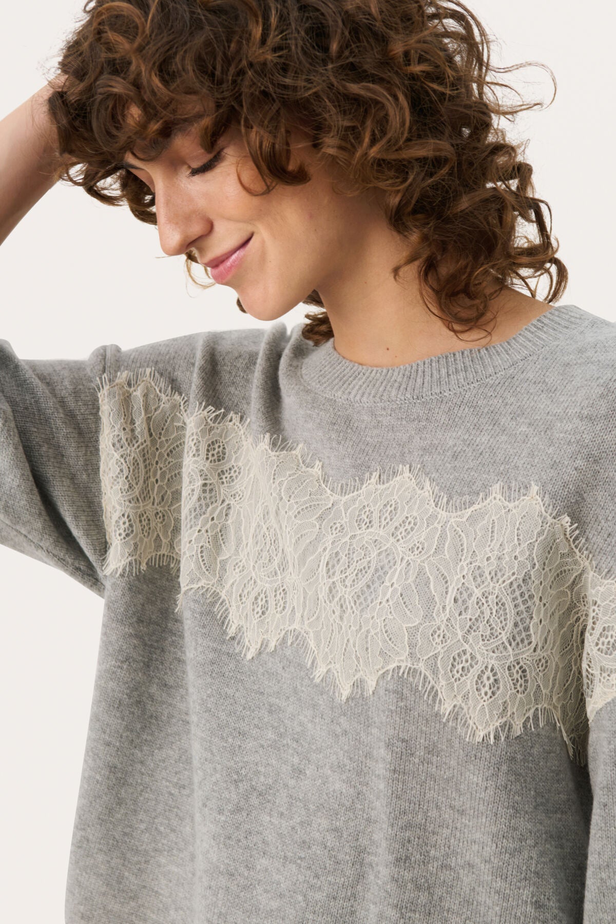 LUKAYA LACE DETAIL SWEATER PART TWO