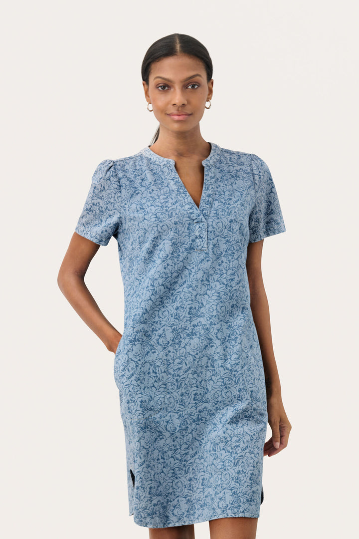 AMINASE DRESS (DENIM ROSE) - PART TWO