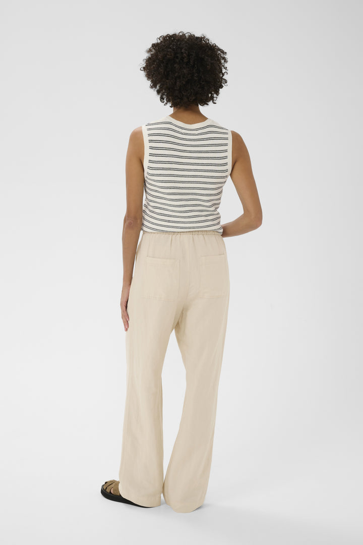 ENIOLA LINEN BLEND PANT (FRENCH OAK) - PART TWO