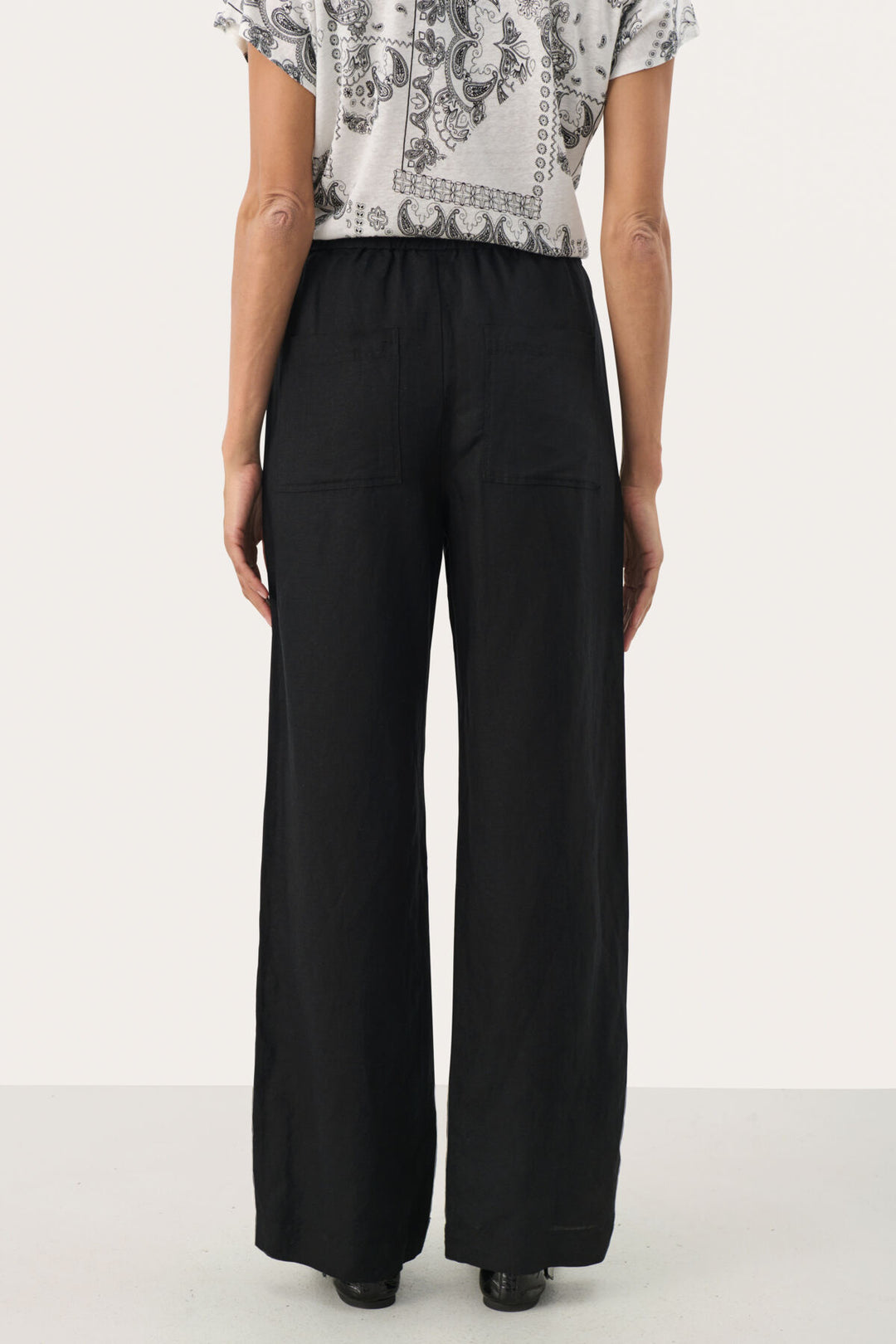 ENIOLA LINEN BLEND PANT (BLACK) - PART TWO
