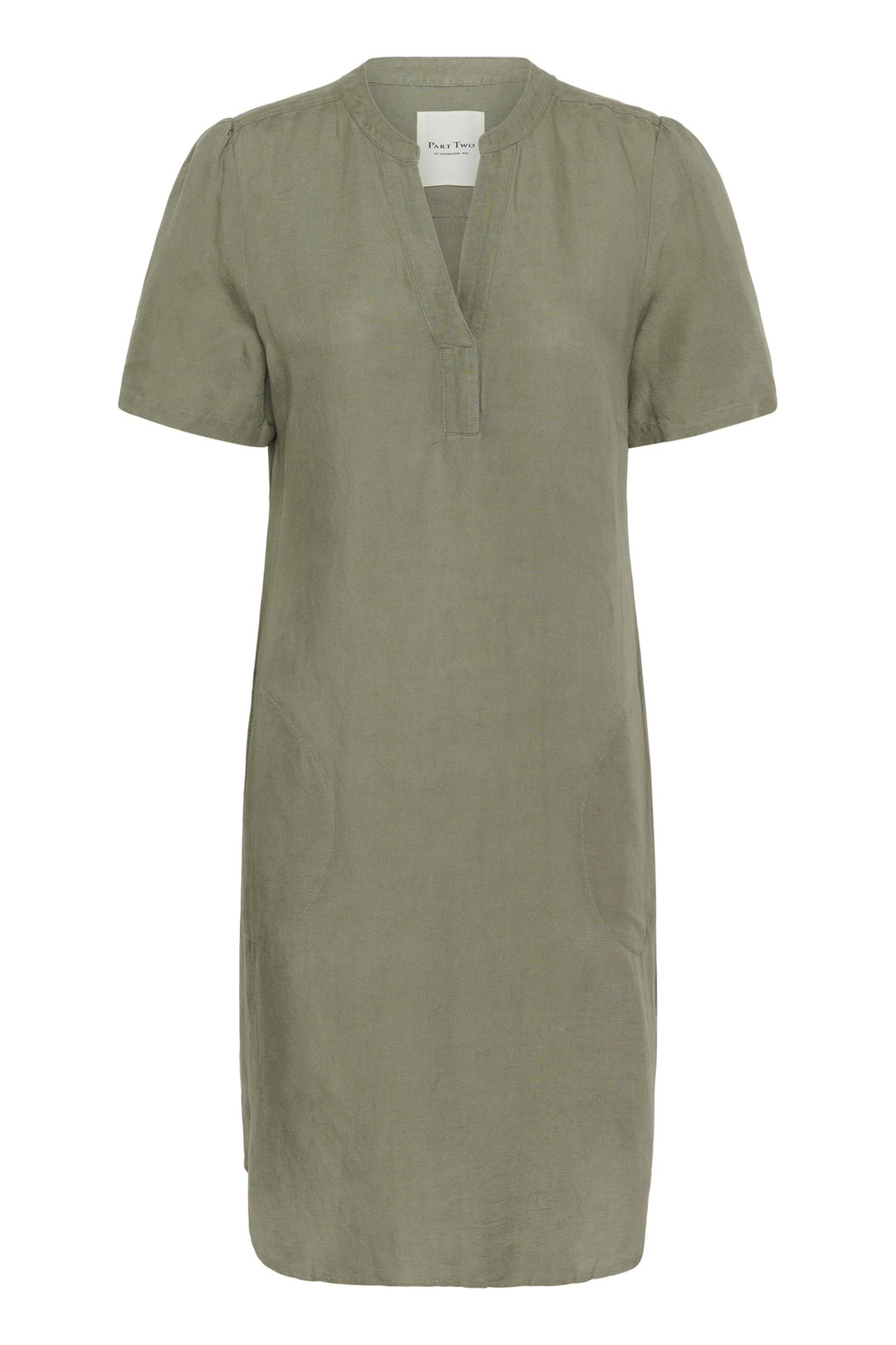AMINASE LINEN BLEND DRESS (VETIVER) - PART TWO