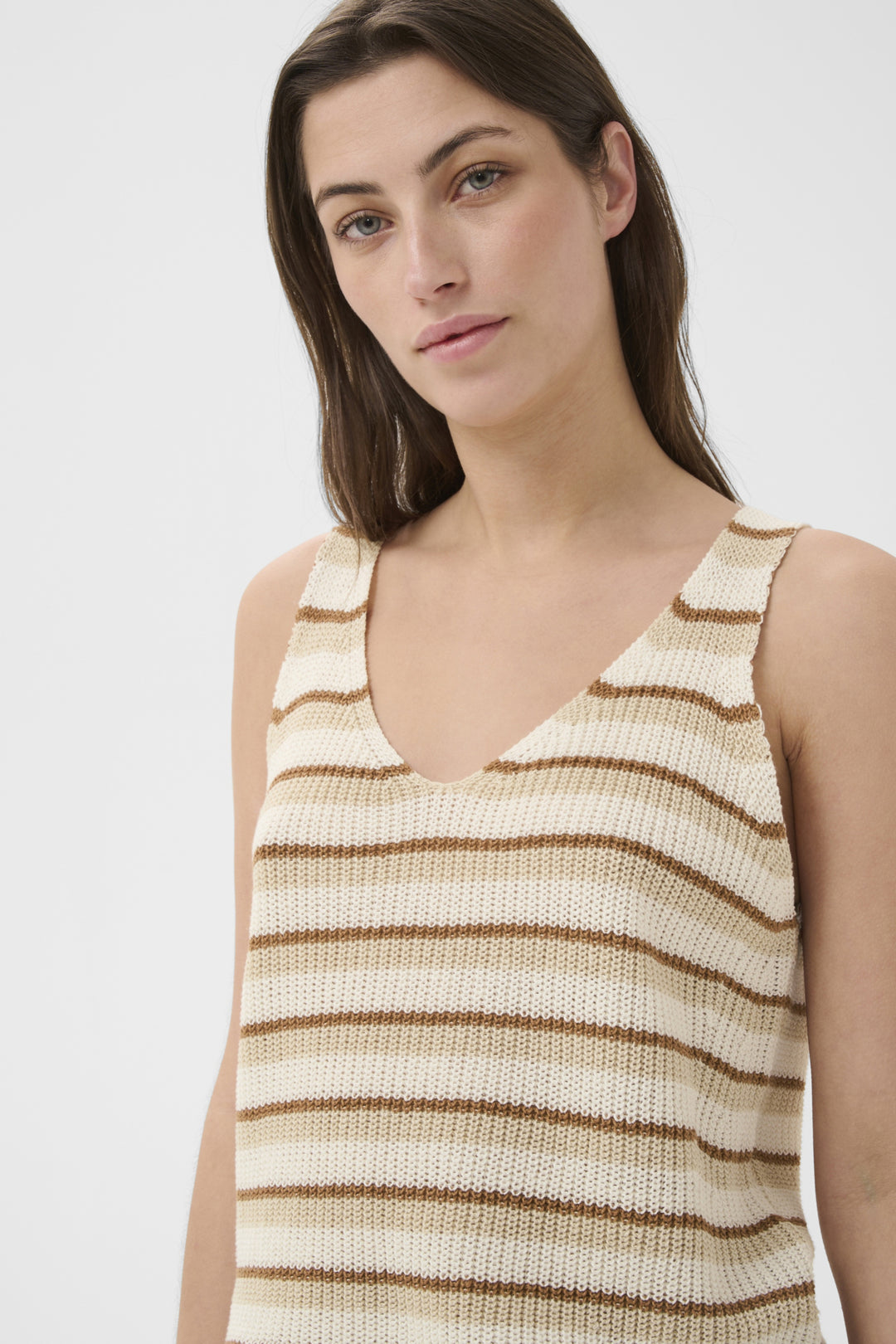 REBECCA TANK TOP (FRENCH OAK STRIPE) - PART TWO