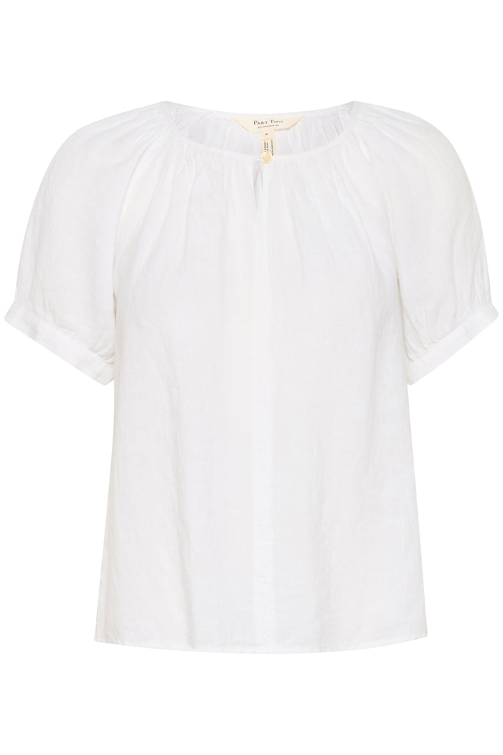 ROSANNA LINEN BLOUSE (WHITE) - PART TWO