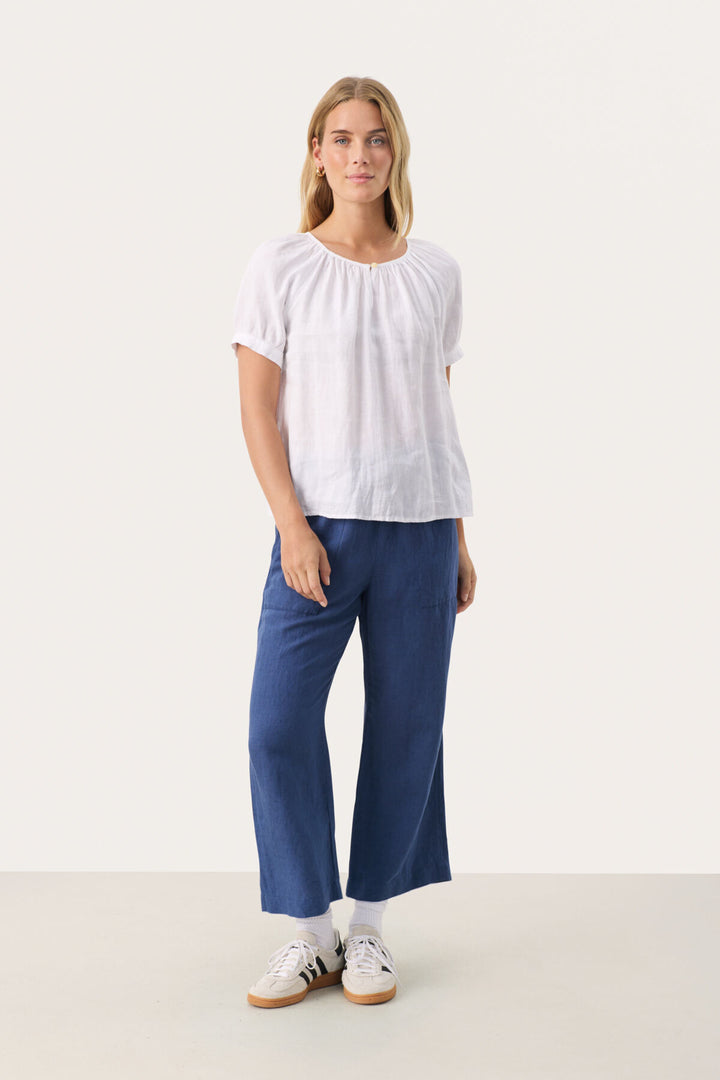 ROSANNA LINEN BLOUSE (WHITE) - PART TWO