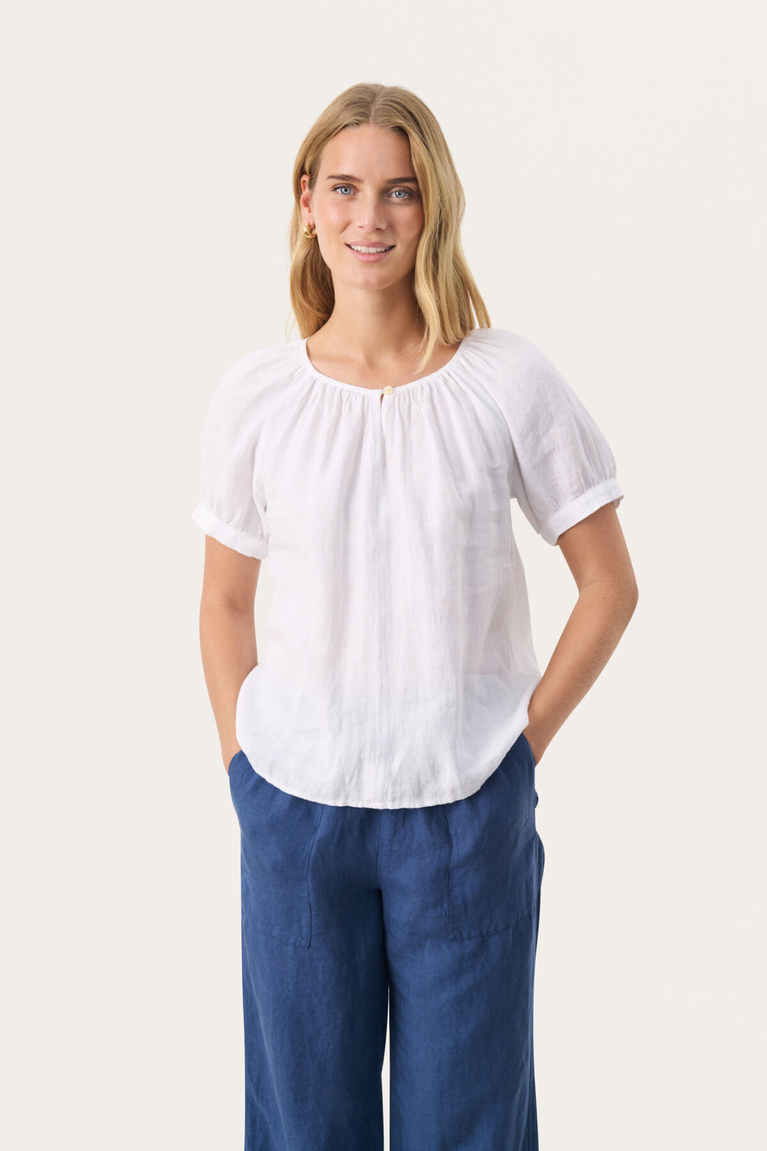 ROSANNA LINEN BLOUSE (WHITE) - PART TWO