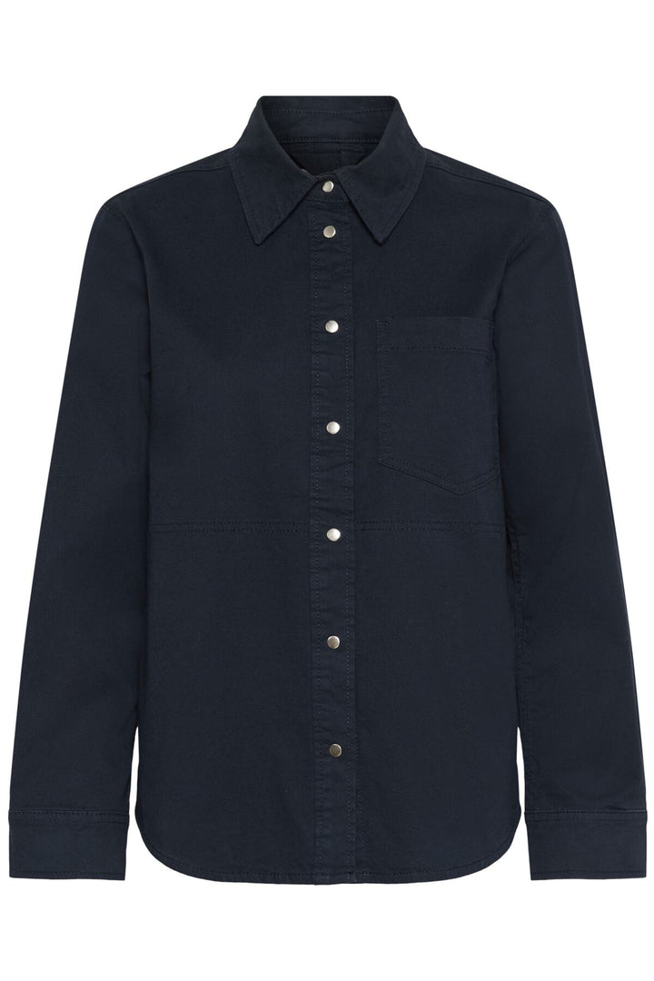 NAYLA SHIRT JACKET (DARK NAVY) - PART TWO