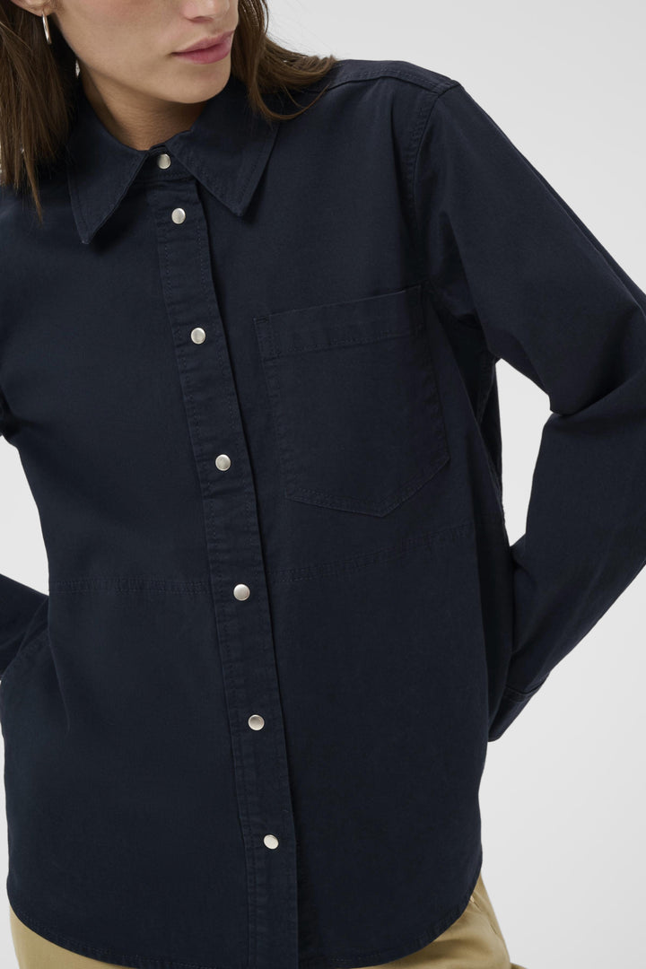 NAYLA SHIRT JACKET (DARK NAVY) - PART TWO
