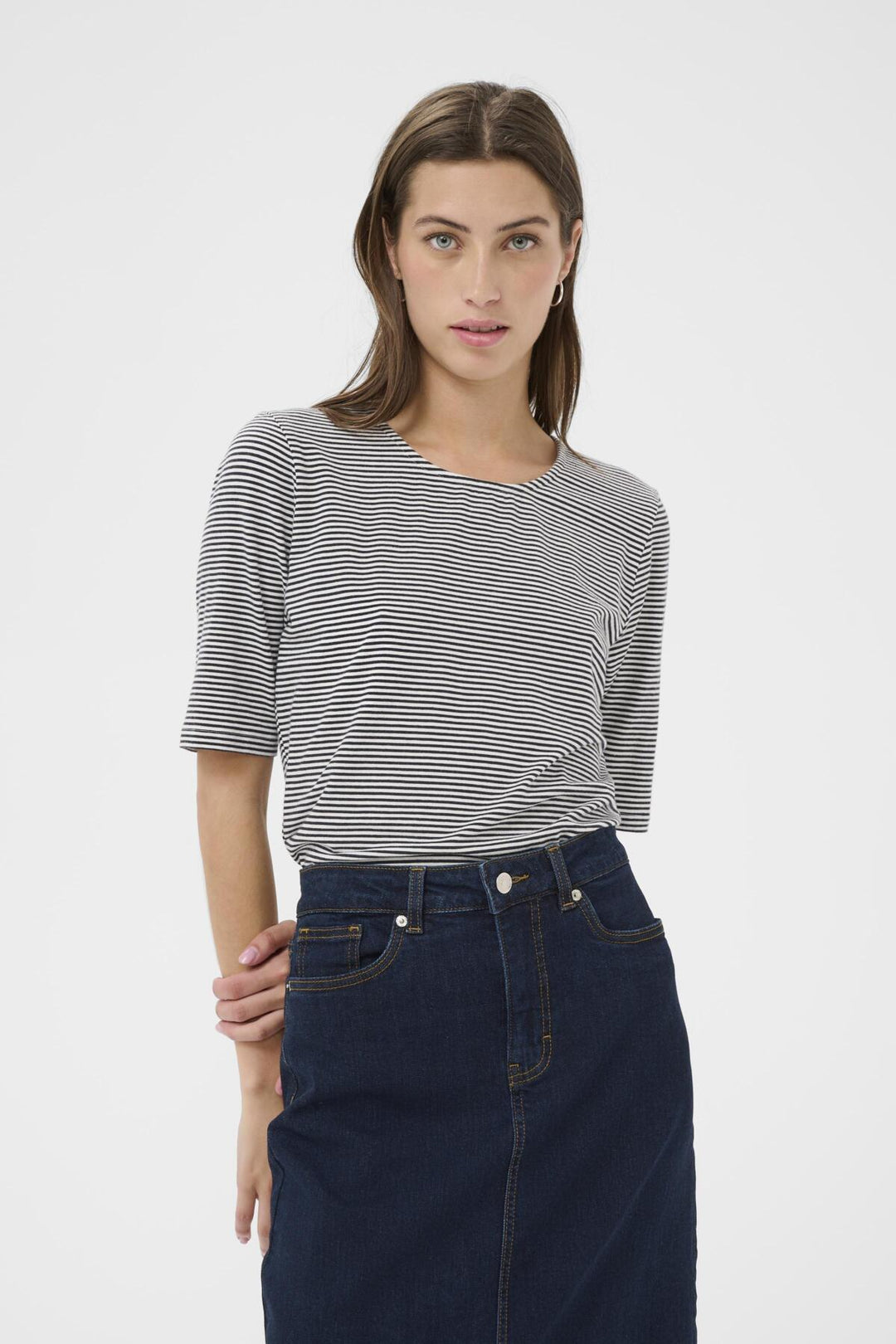 NEMI T-SHIRT (DARK NAVY STRIPE) - PART TWO