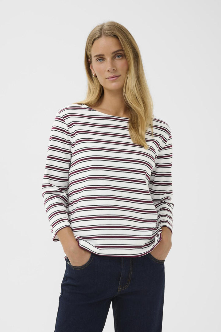 NELA BOATNECK TOP (MULTI STRIPE) - PART TWO