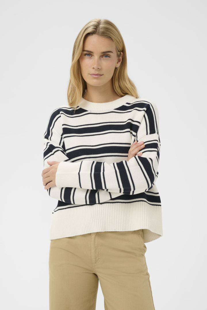 SERAFINE PULLOVER (DARK NAVY TRIO STRIPE) - PART TWO