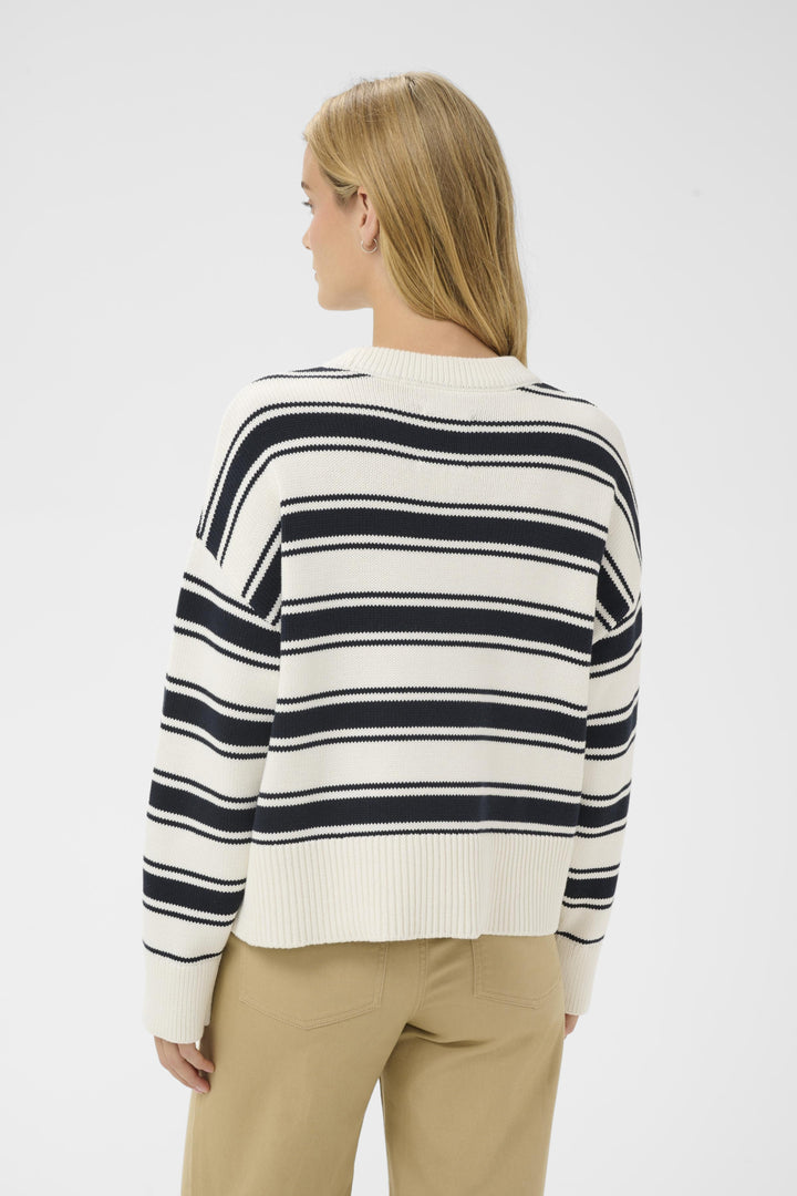 SERAFINE PULLOVER (DARK NAVY TRIO STRIPE) - PART TWO