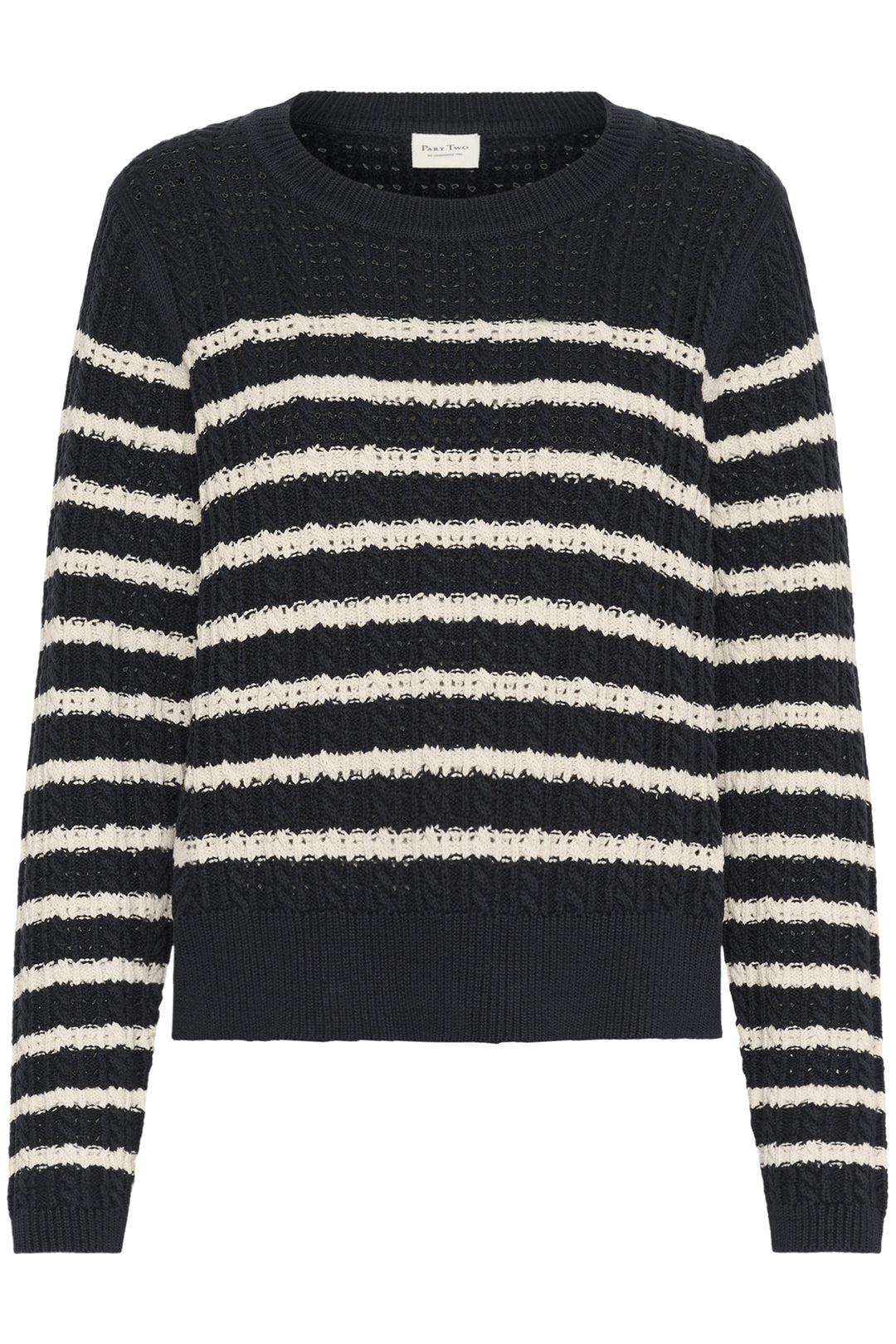 SELENIA STRIPED PULLOVER SWEATER - PART TWO