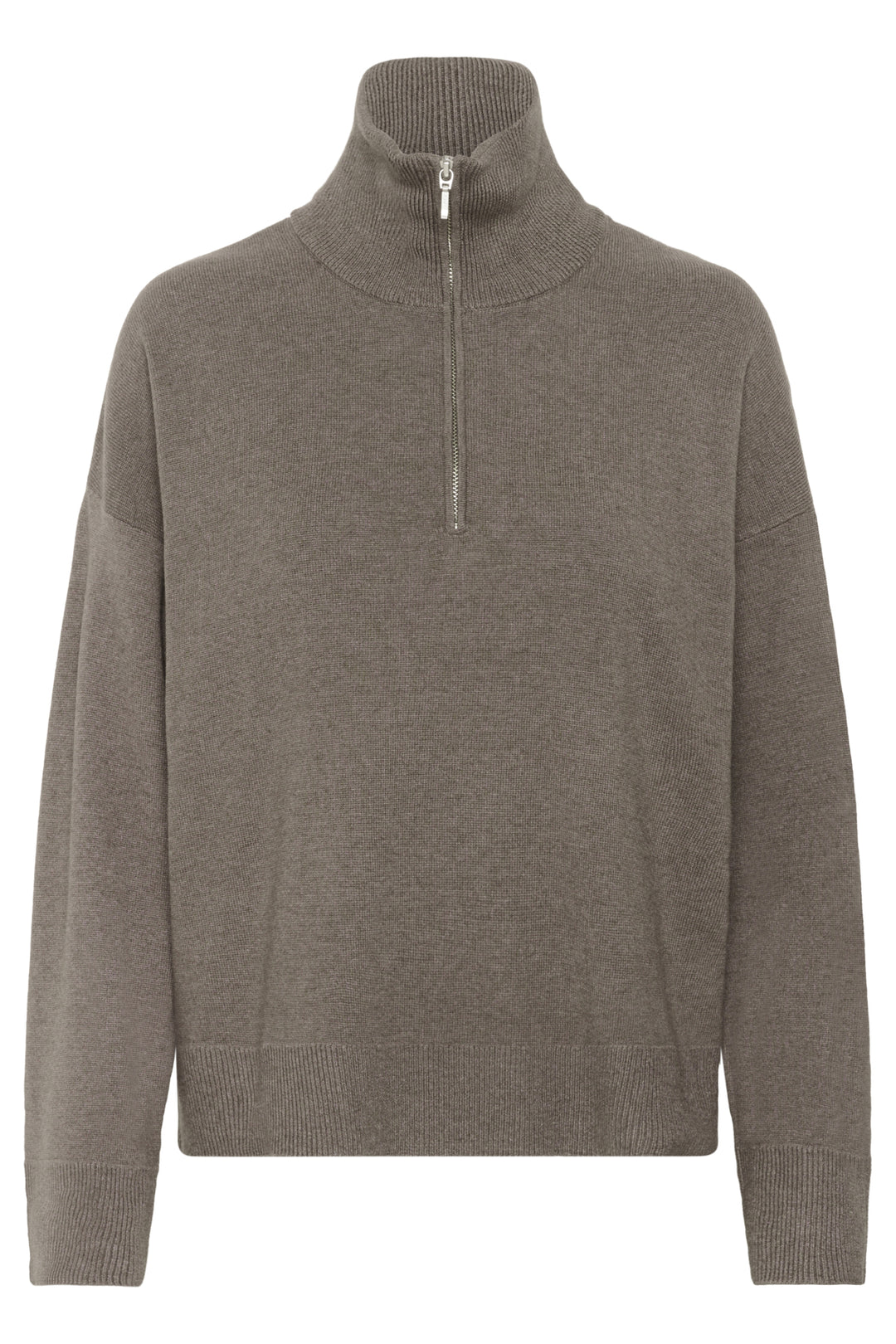 SILVANA QUARTER ZIP (MINK MELANGE) - PART TWO