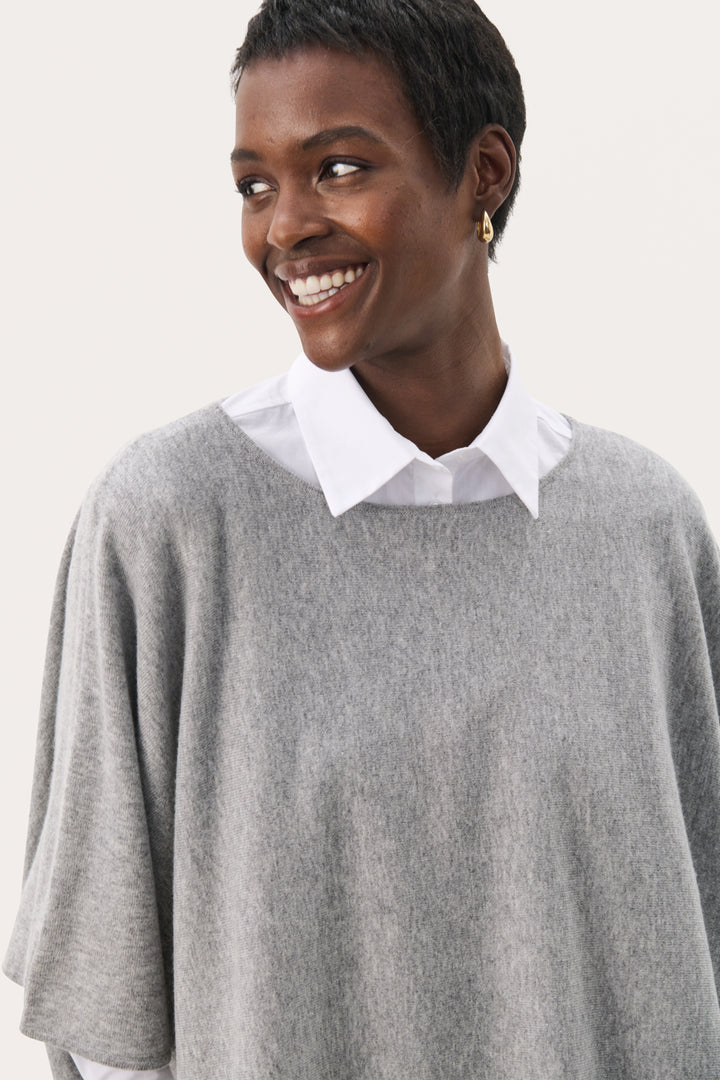 TILANNA PONCHO (MEDIUM GREY) - PART TWO