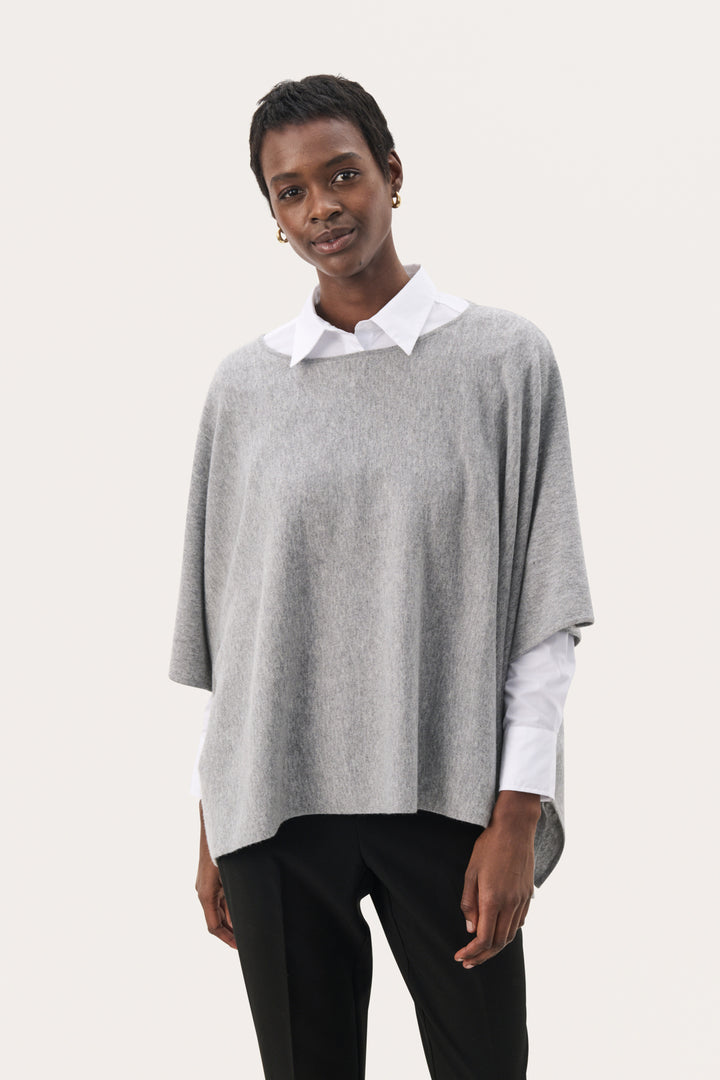 TILANNA PONCHO (MEDIUM GREY) - PART TWO