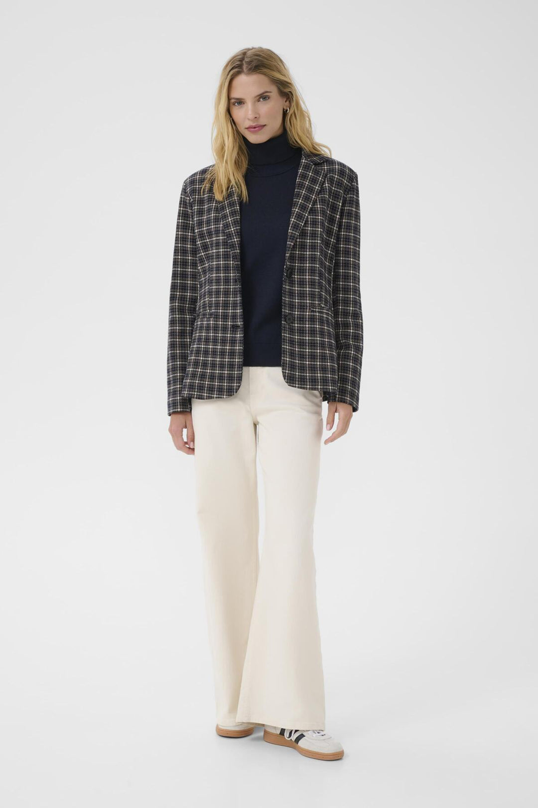 VINEKE BLAZER (DARK NAVY CHECK) - PART TWO
