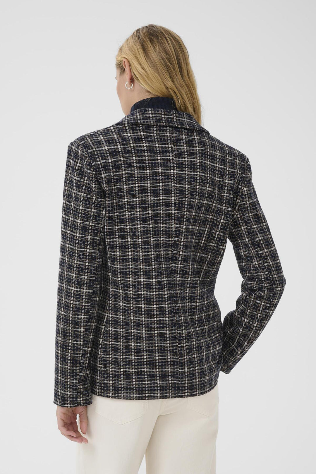 VINEKE BLAZER (DARK NAVY CHECK) - PART TWO