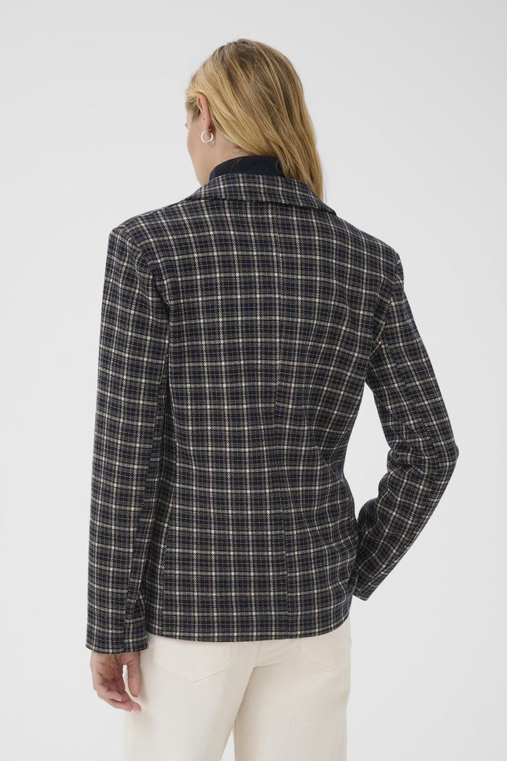 VINEKE BLAZER (DARK NAVY CHECK) - PART TWO