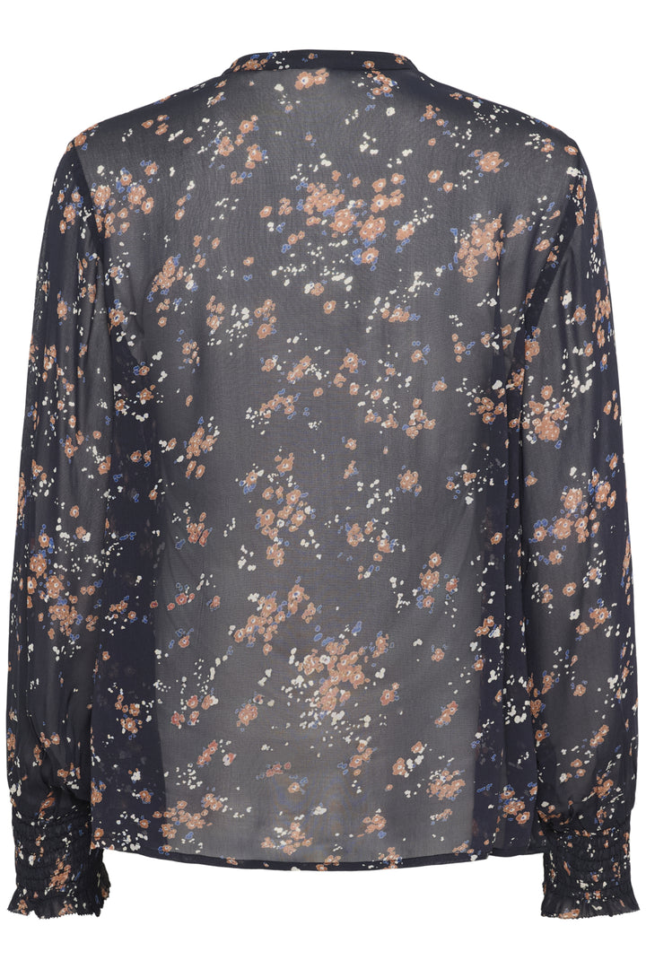 VARINKA BLOUSE (DARK NAVY MINI FLORAL) - PART TWO