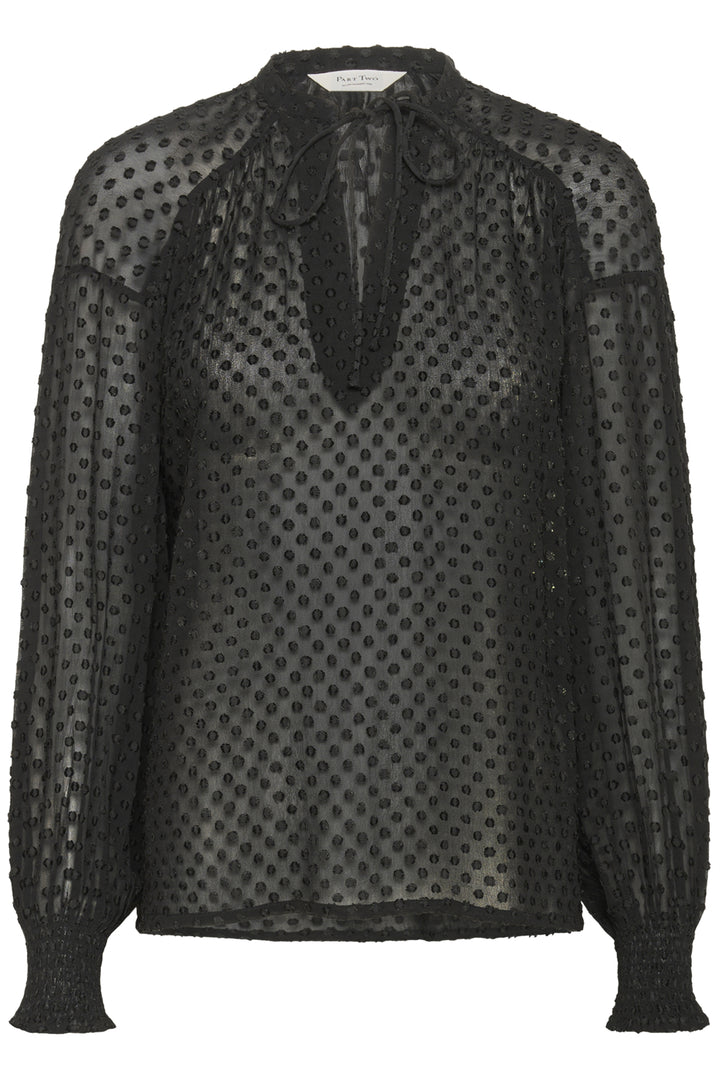 ULLIS BLACK DOT BLOUSE - PART TWO