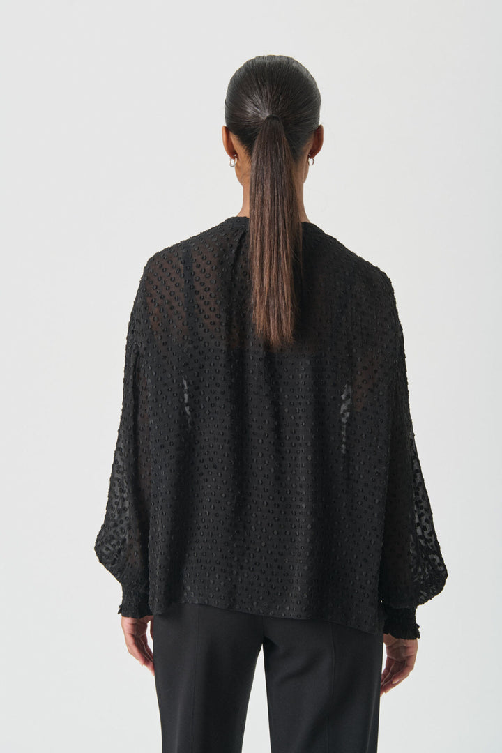 ULLIS BLACK DOT BLOUSE - PART TWO