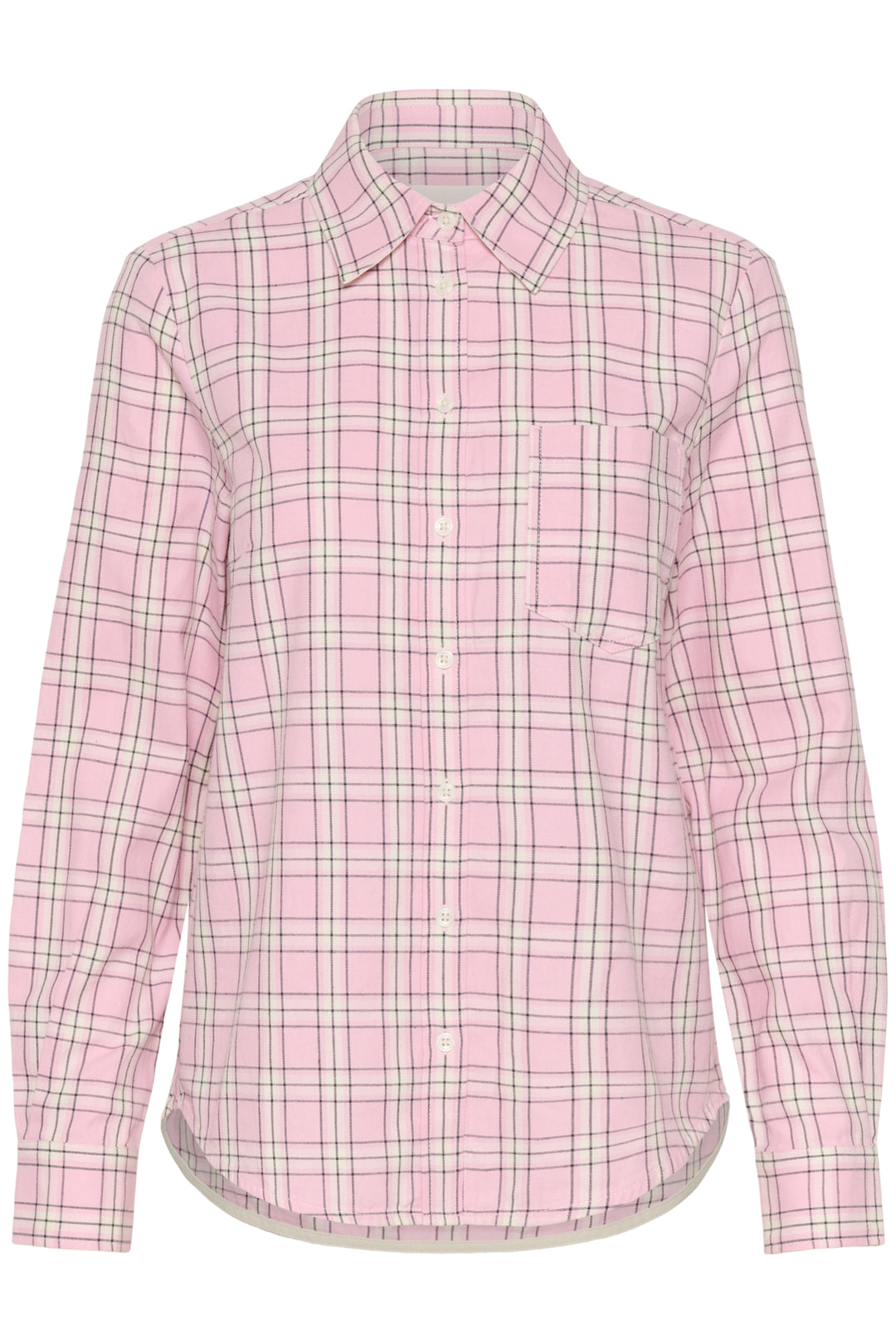 YANA COTTON SHIRT (PINK CHECK) - PART TWO