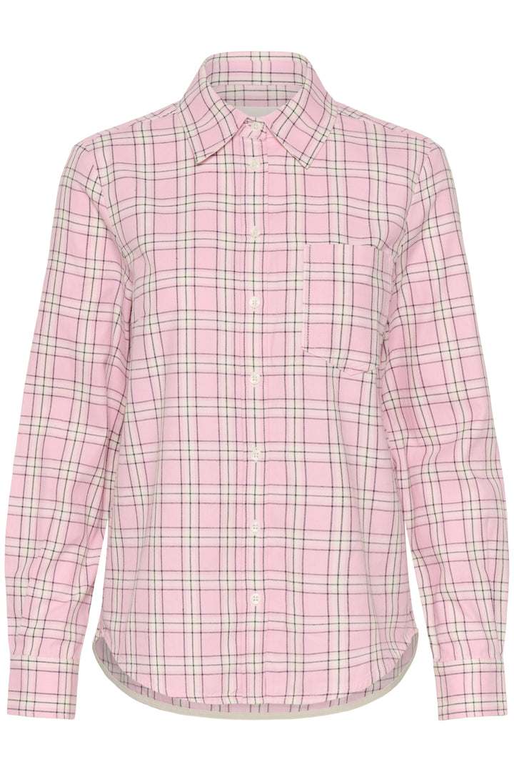 YANA COTTON SHIRT (PINK CHECK) - PART TWO