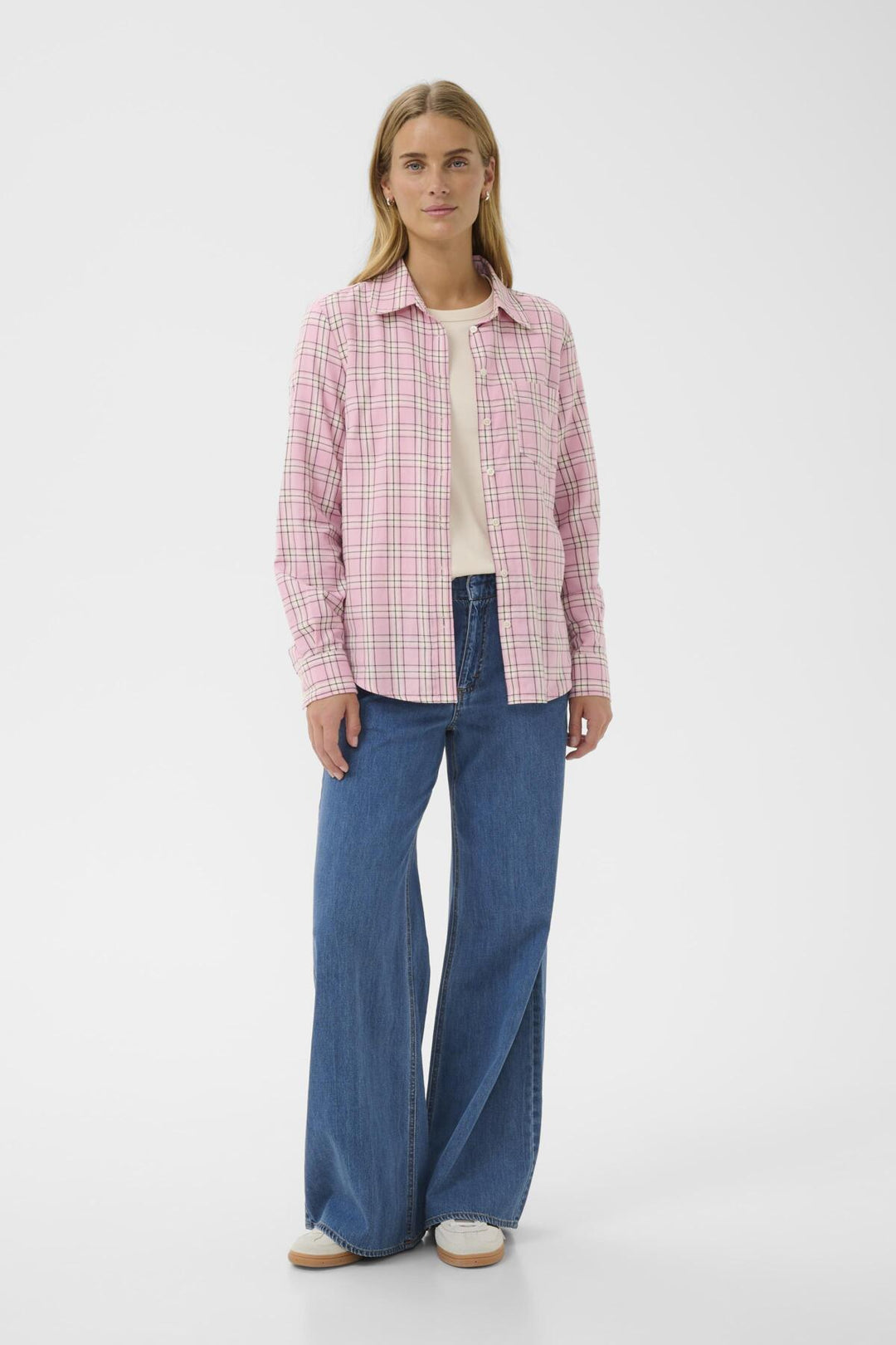 YANA COTTON SHIRT (PINK CHECK) - PART TWO