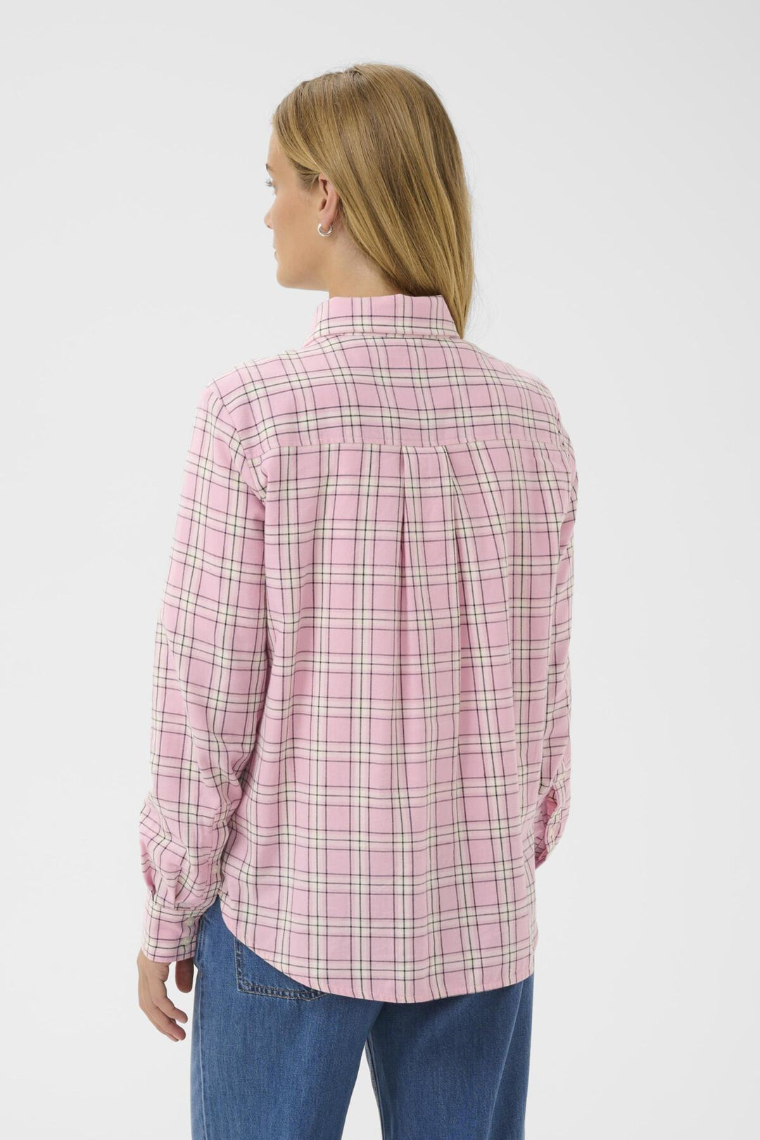 YANA COTTON SHIRT (PINK CHECK) - PART TWO