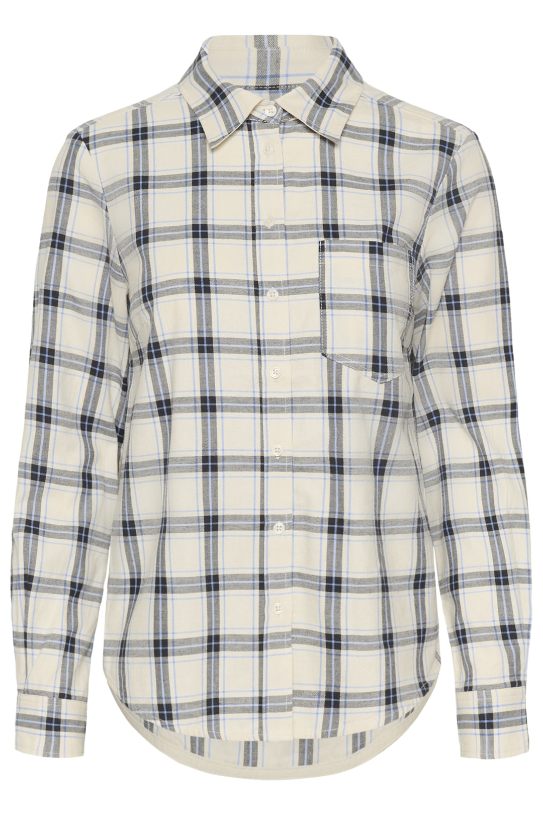 YANA COTTON SHIRT (BIG DARK NAVY CHECK) - PART TWO
