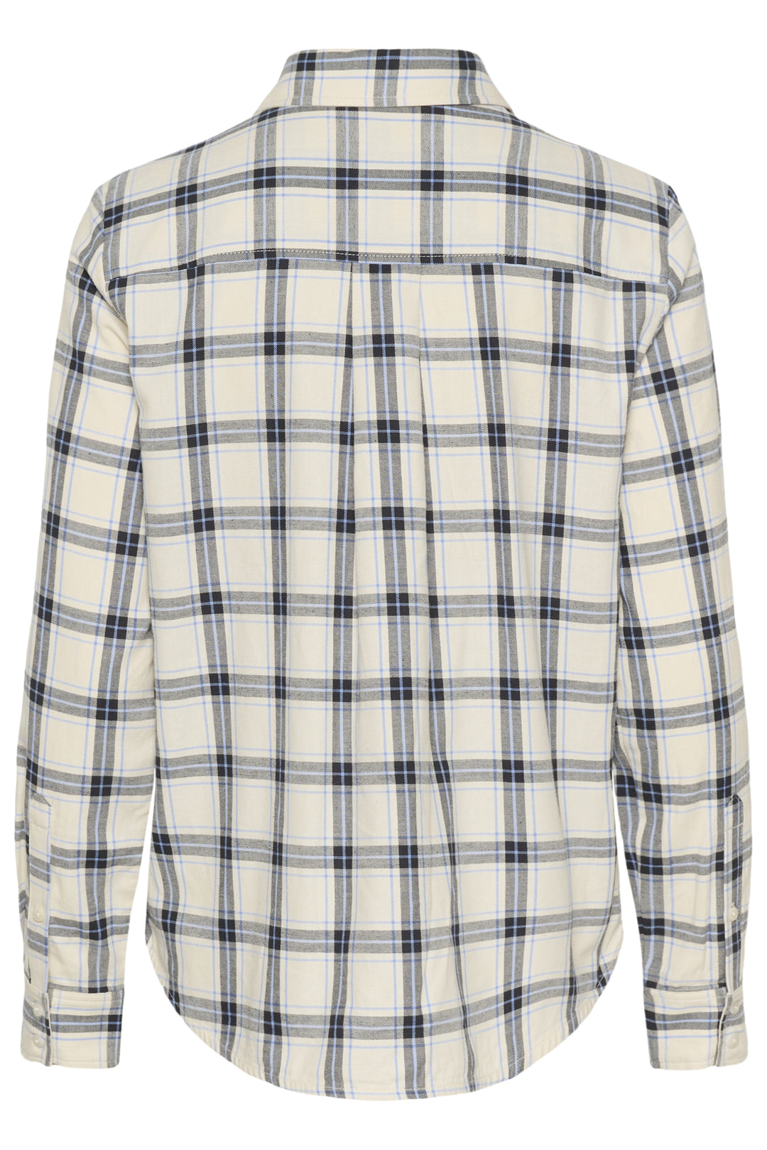 YANA COTTON SHIRT (BIG DARK NAVY CHECK) - PART TWO