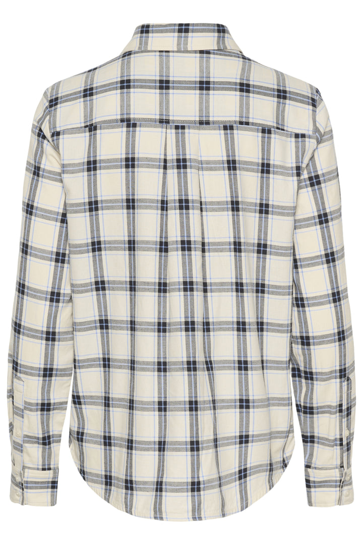 YANA COTTON SHIRT (BIG DARK NAVY CHECK) - PART TWO