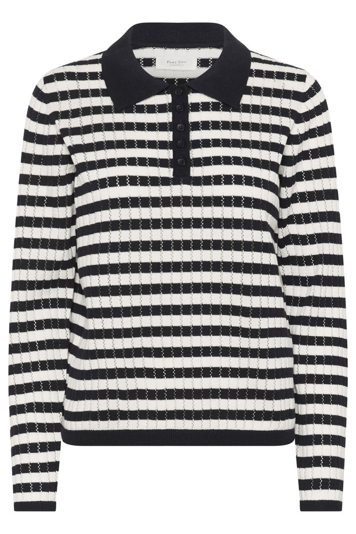 ZARIA STRIPED PULLOVER (DARK NAVY STRIPE) - PART TWO